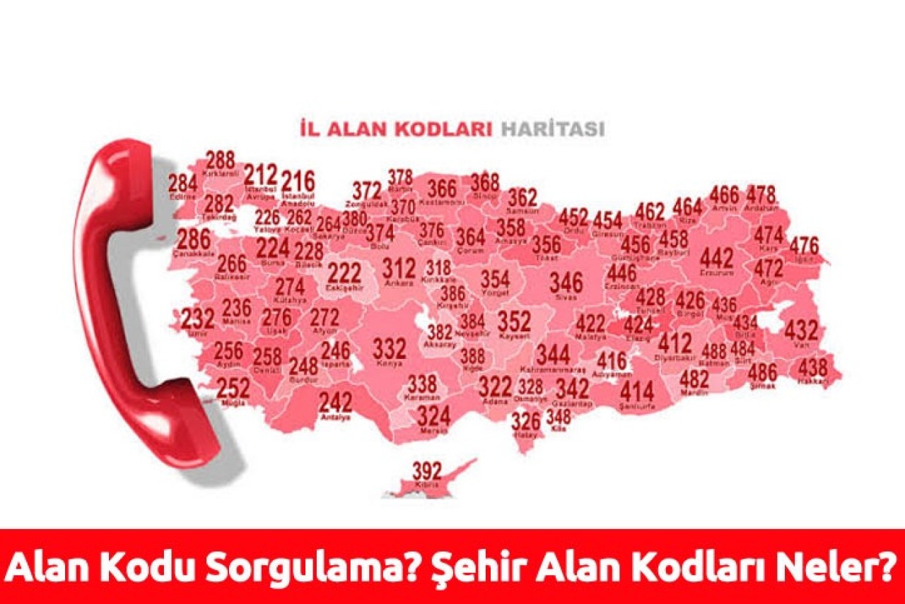 Alan Kodu Sorgulama? Şehir Alan Kodları Neler?