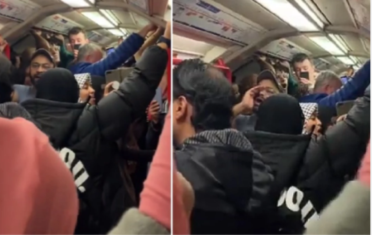 Londra metrosunda  ‘Özgür Filistin’ sloganı! Makinist görevden uzaklaştırıldı