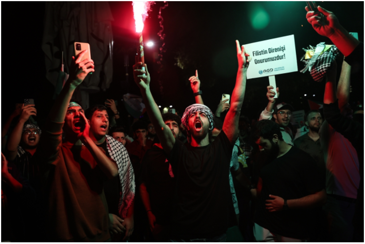 Türkiye'nin bir çok şehrinde Filistin'e destek yürüyüşü