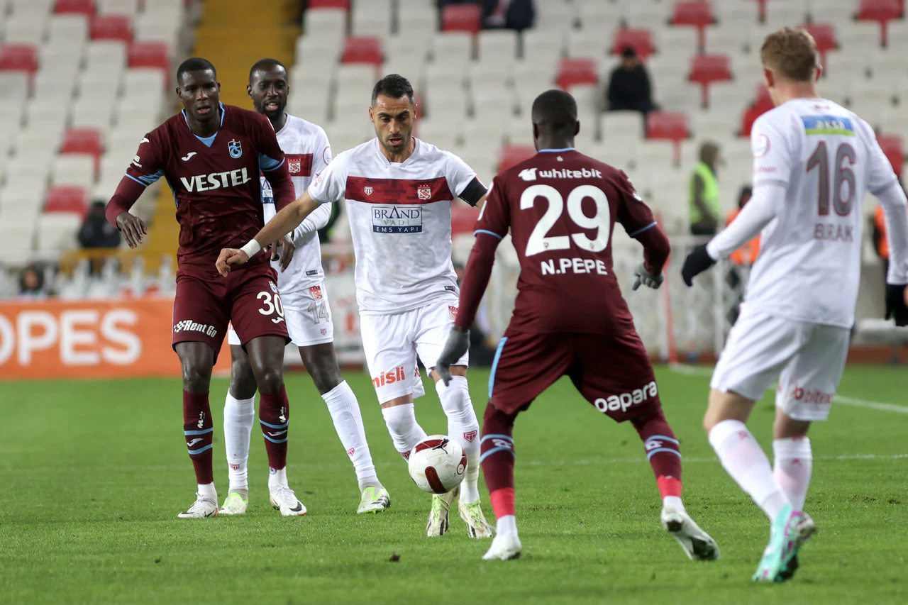 Sivasspor Trabzonspor maçında gol yağmuru