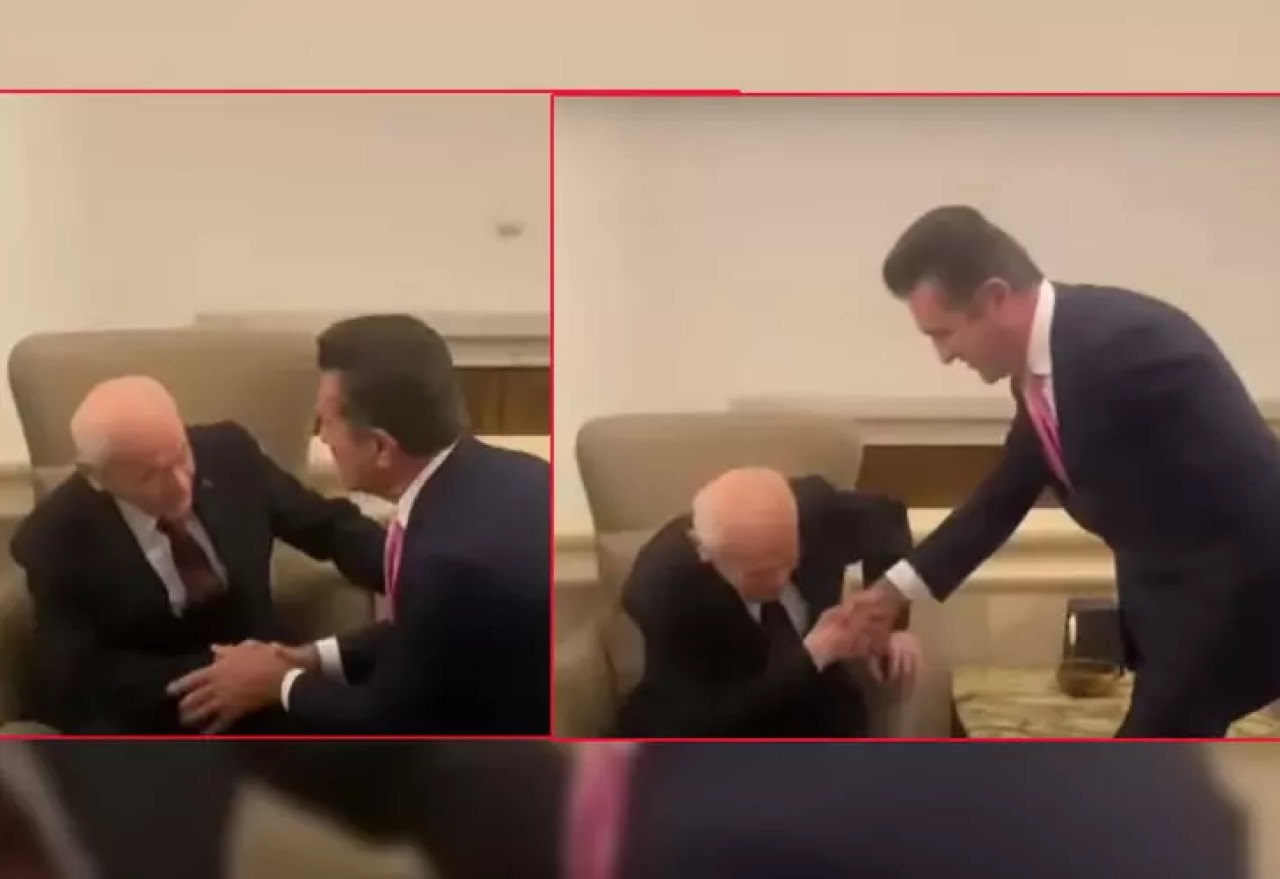 TBMM'de dikkat çeken anlar! Devlet Bahçeli'ye sürpriz ziyaret