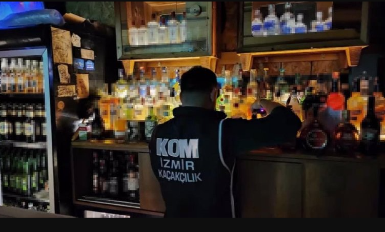 İzmirde operasyon: 3, 7 ton taklit etiketli etil alkol ele geçirildi!