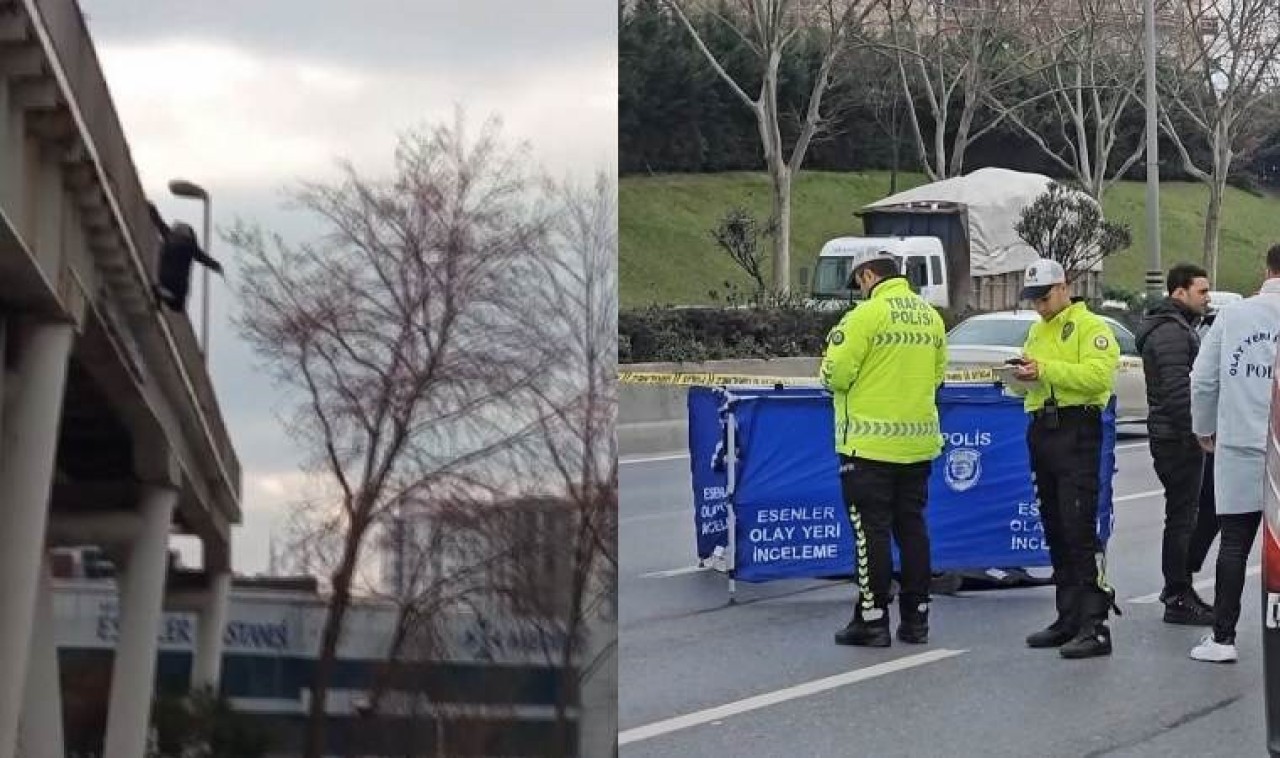 Esenler'de üst geçitten atladı otomobil çarptı. Hatice Atan öldü