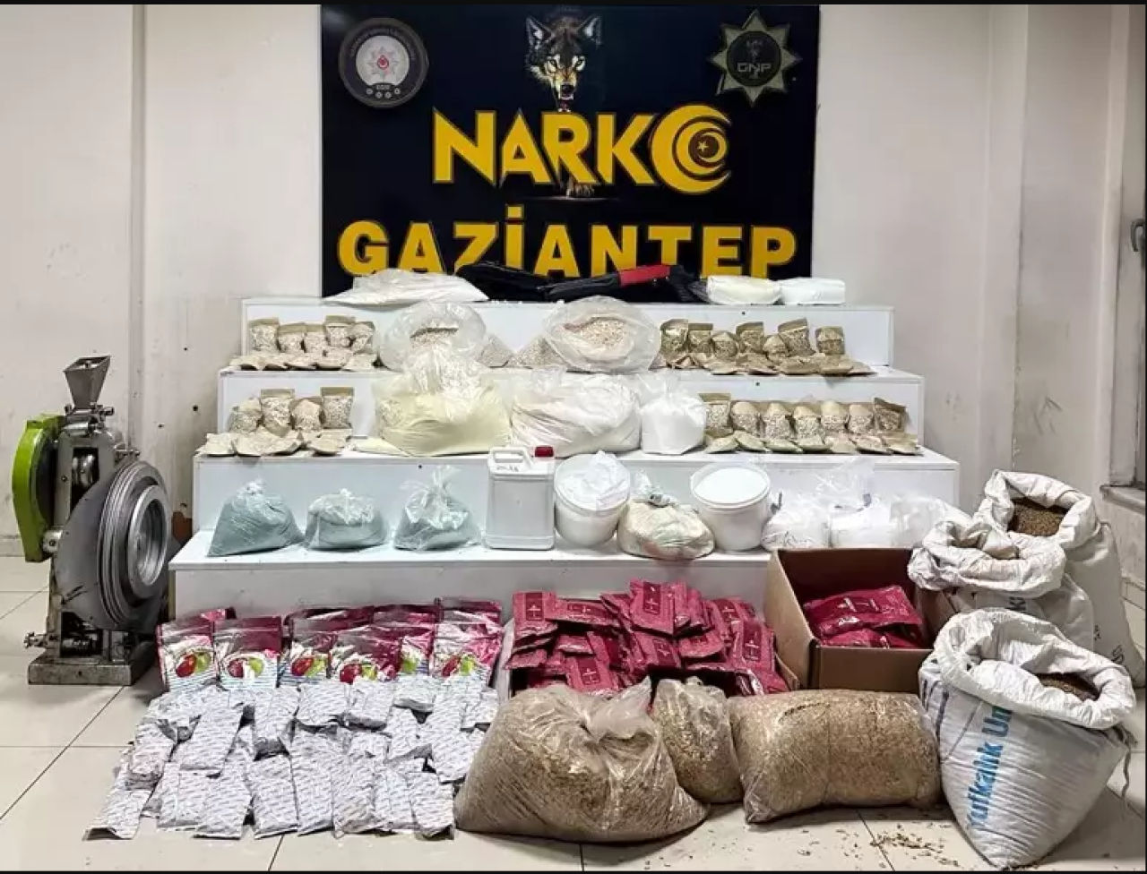Gaziantep'te 193 bin uyuşturucu hap ele geçirildi