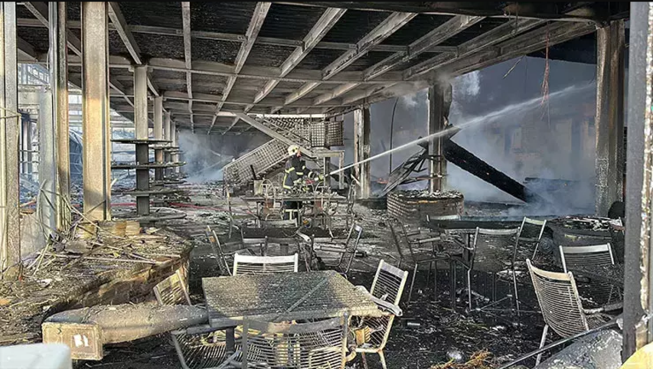 Kütahya'da bir porselen fabrikasında yangın!