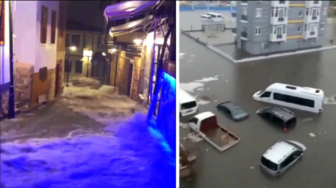 Antalya'da sel: 6 ilçede eğitime ara verildi!