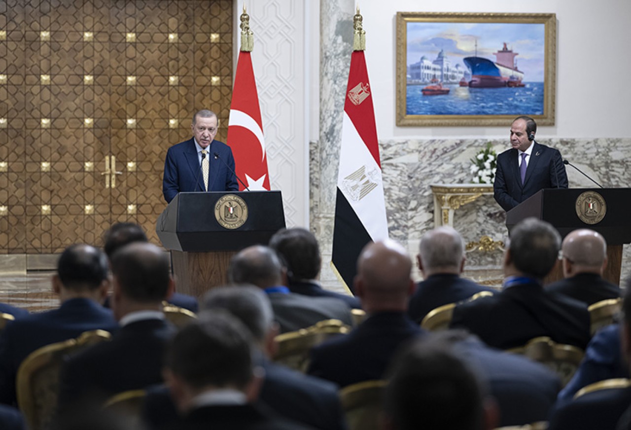 Erdoğan Sisi ile ortak basın toplantısında konuştu: Bizim için yok hükmündedir