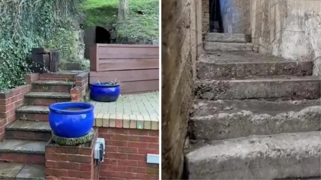 Evinin arka bahçesini düzenleyen kadın,  taşı kaldırınca gözlerine inanamadı