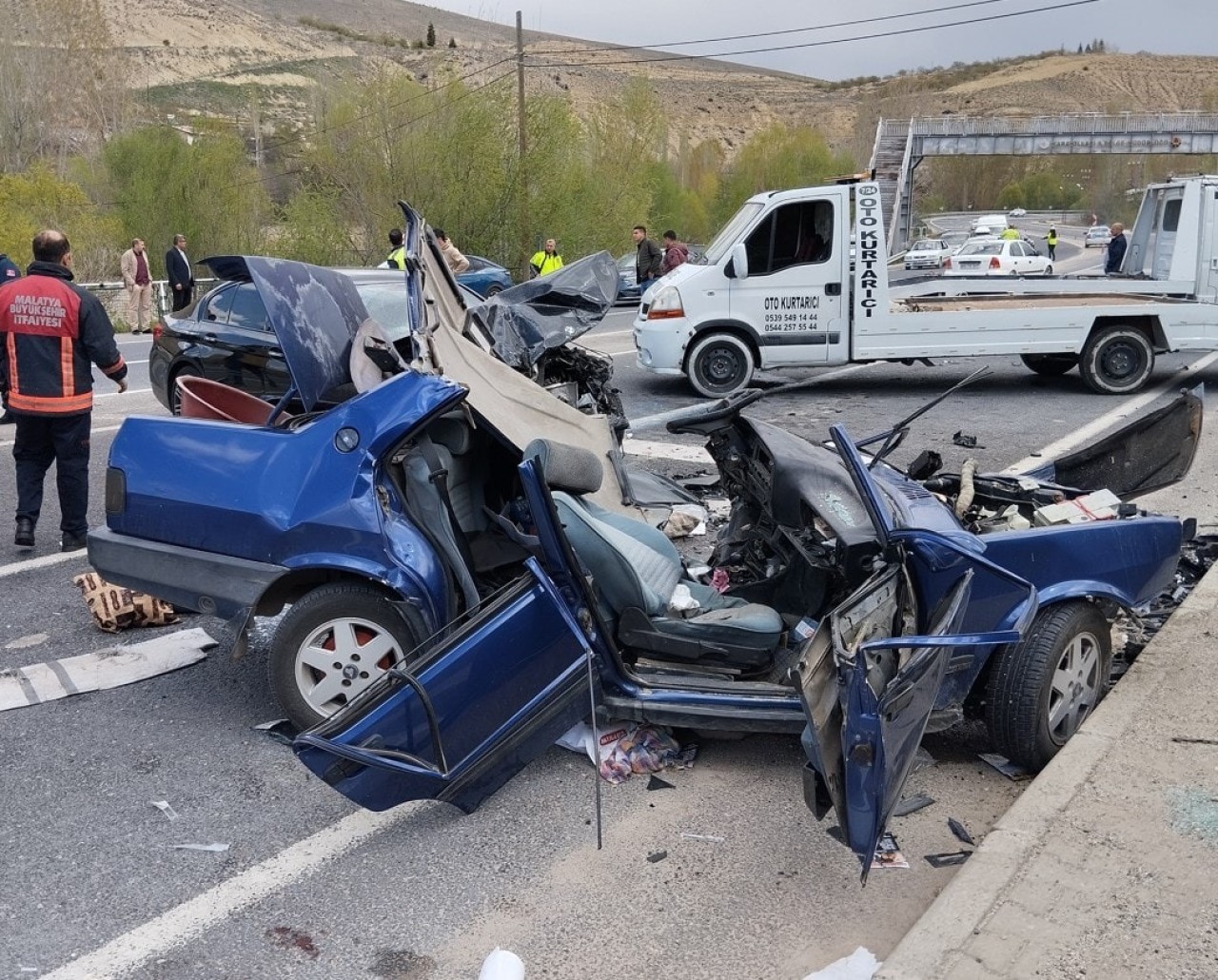 Malatya'da korkunç kaza: Meryem Tuana,  Hacer Bozkurt ve Batuhan Yılkınc öldü