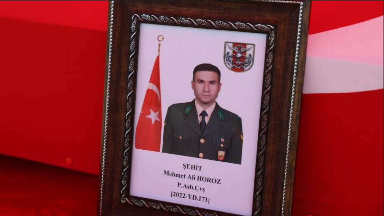 Şehit Piyade Astsubay Çavuş Mehmet Ali Horoz,  son yolculuğuna uğurlandı!