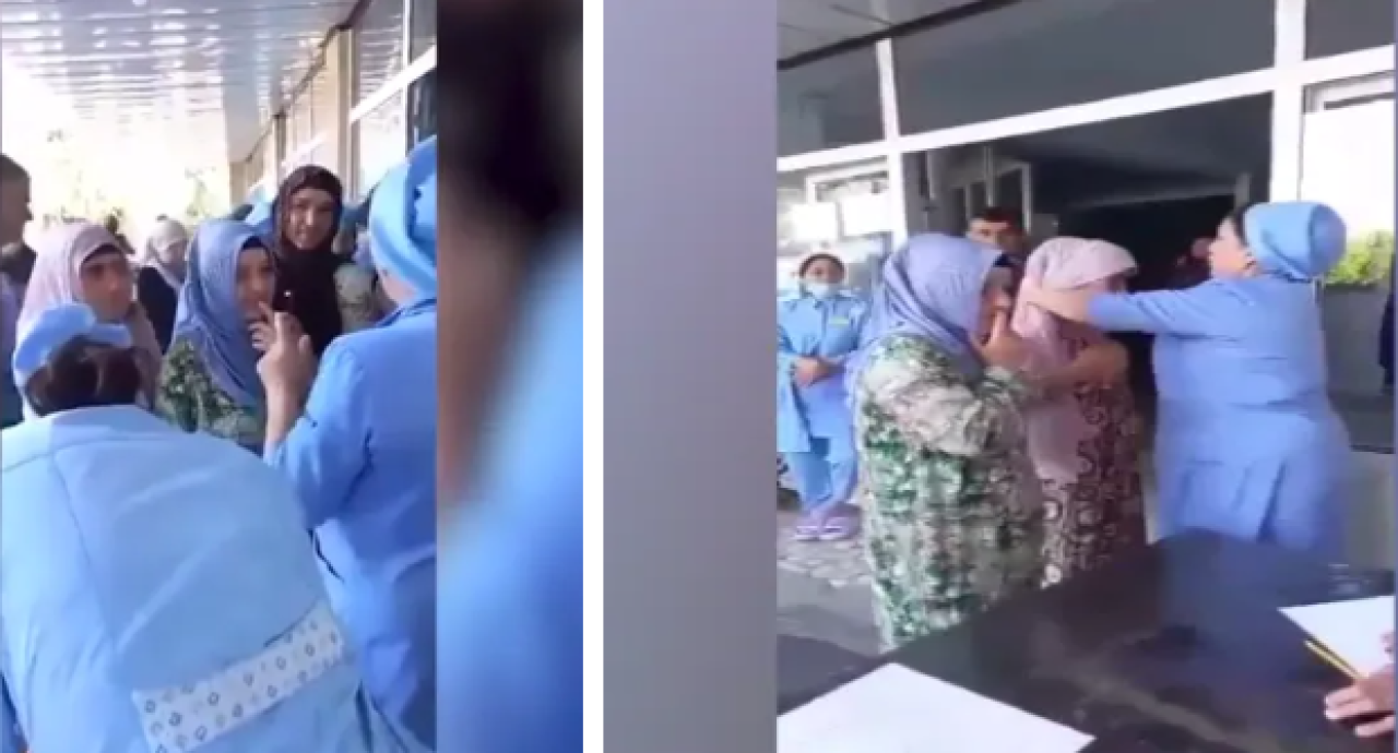 Tacikistan'da başörtülü kadınları hastaneye almadılar