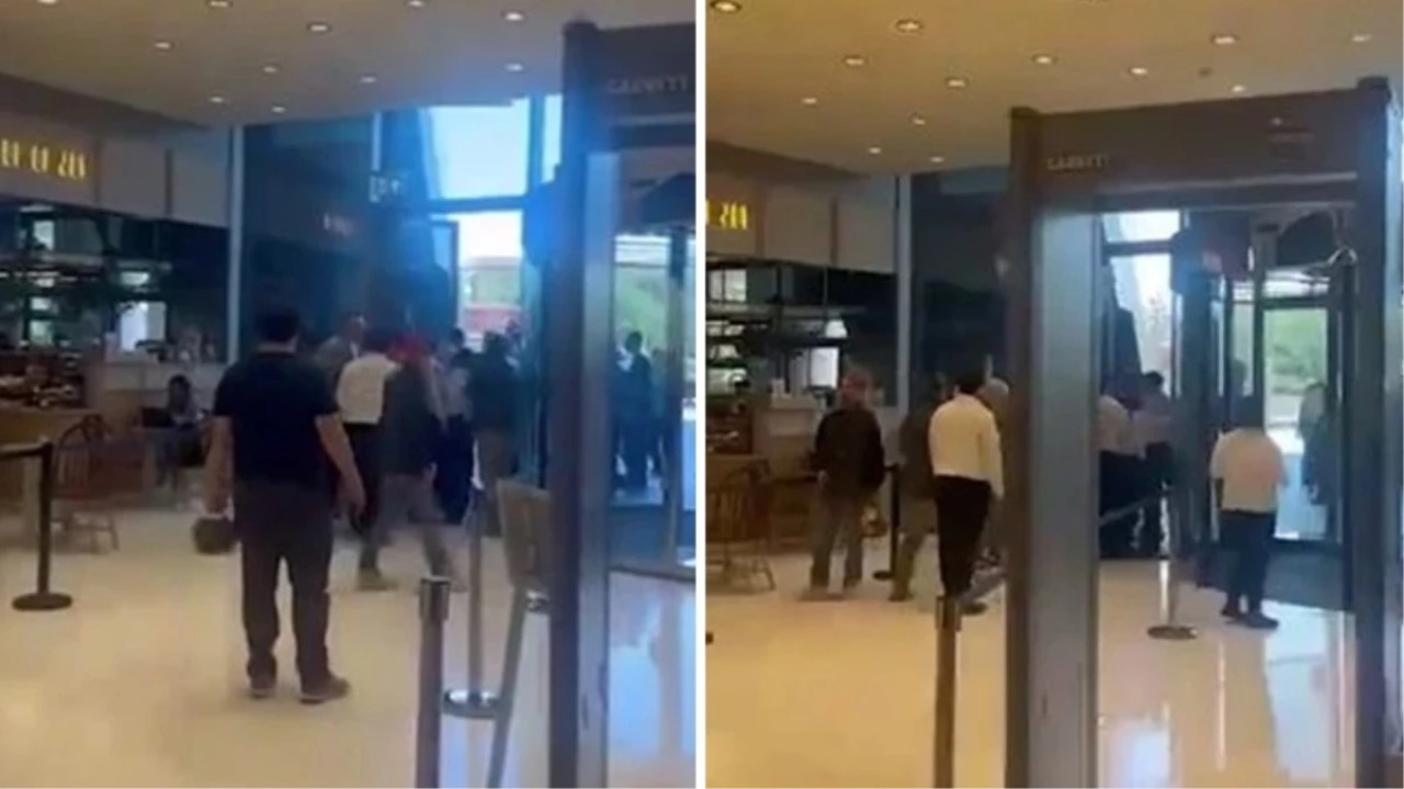 Tekbir getiren grup,  İstanbul'daki ünlü alışveriş merkezinibastı