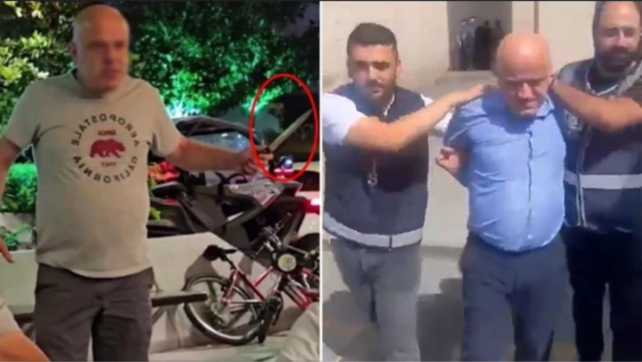 Arap turistleri tehdit ederek,  bıçak sallayan şahıs tutuklandı!