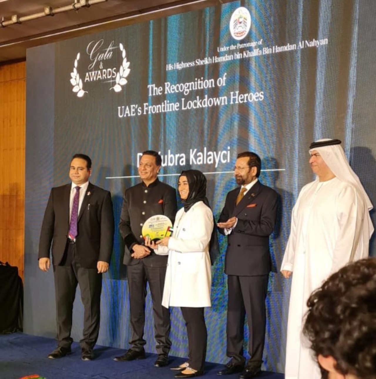 Dr. Kübra Kalaycı,  Dubai Sağlık Otoritesi tarafından ödüllendirildi