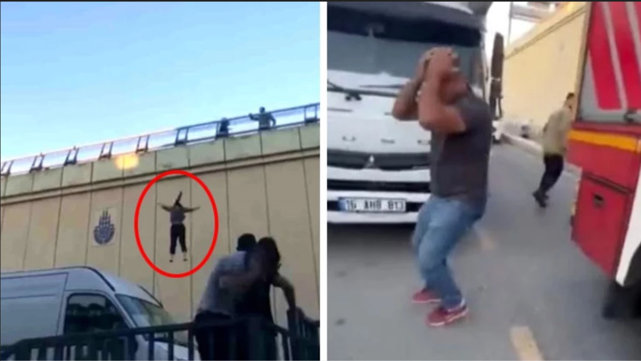 İstanbul'da bir genç kız kendini metrelerce yüksekten aşağı bıraktı!