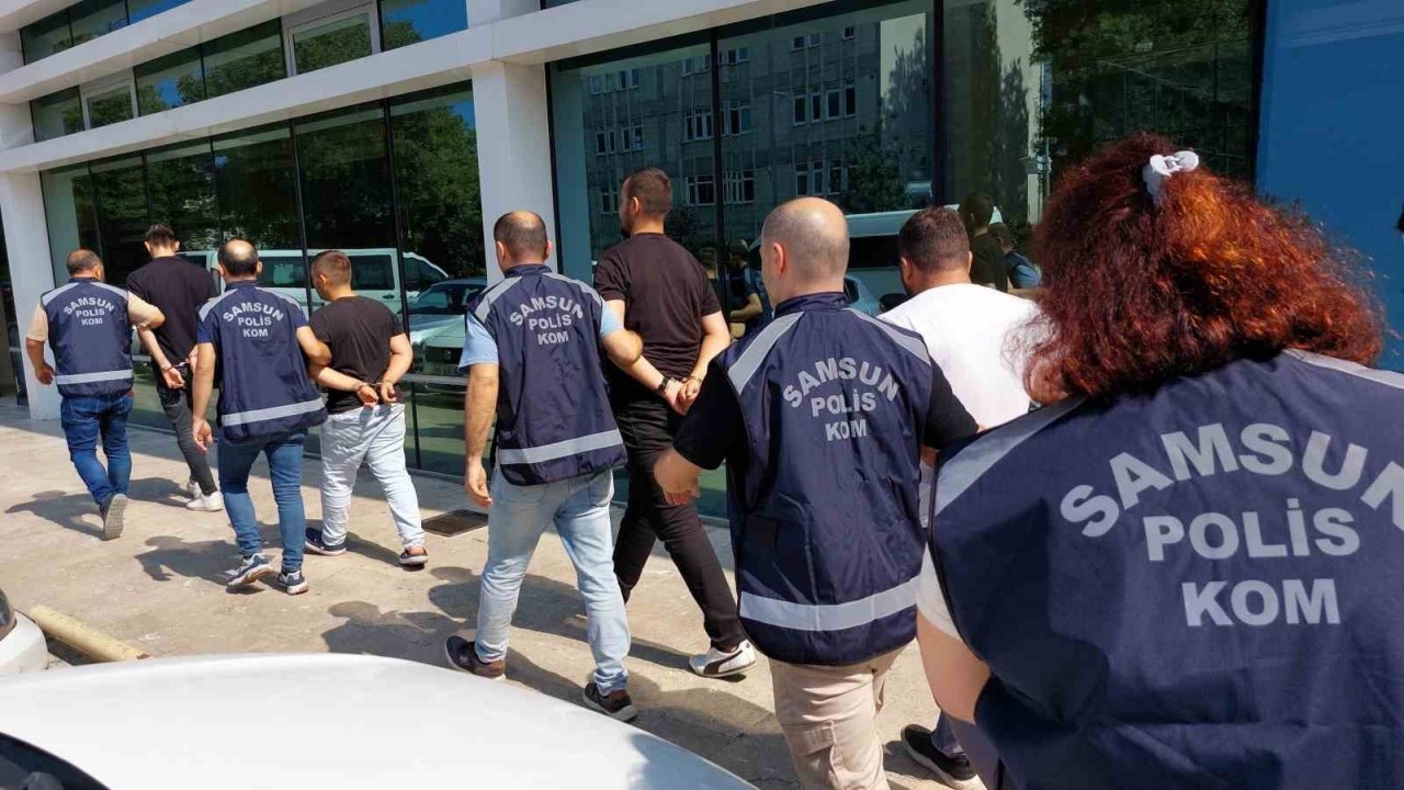 Samsun’da haraç isteyen çete çökertildi: 7 gözaltı