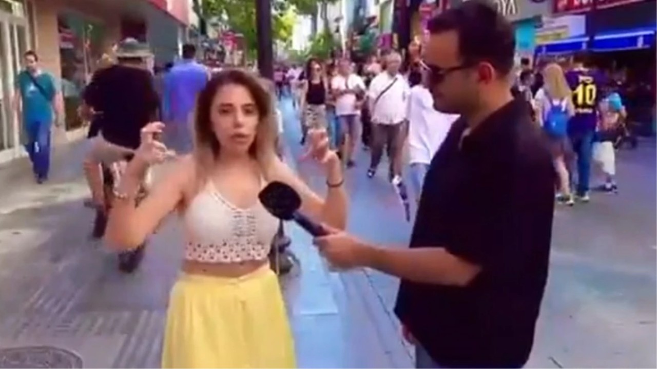 Sokak röportajında Cumhurbaşkanı Erdoğan'a ve vatandaşlara hakaret eden kadın hakkında karar verildi!