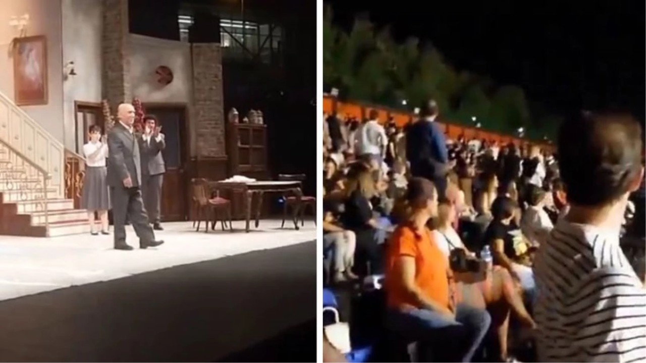 Şener Şen'in tiyatro oyununa saldırı!