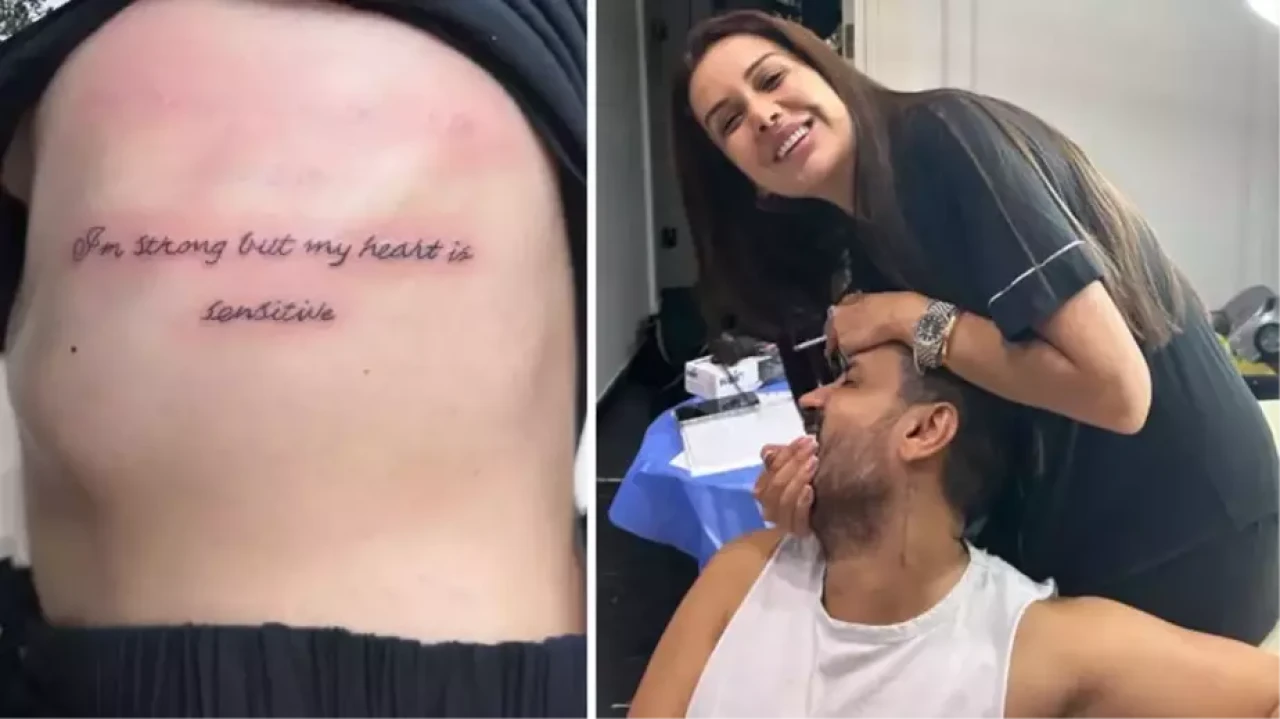 Engin ve Dilan Polat soluğu dövmecide aldı! Yazdırdıkları yazılar dikkat çekti