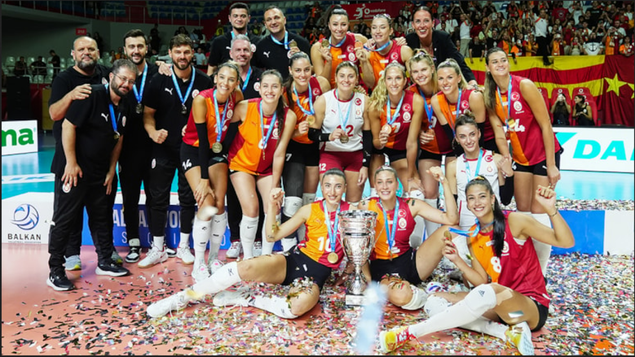 Galatasaray Kadın Voleybol Takımı Balkan Kupası'nı kazandı