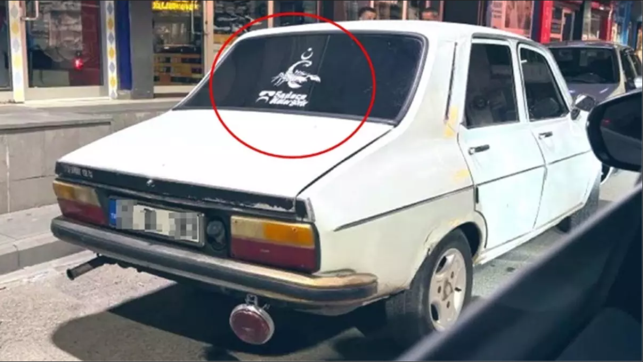 Beyaz torosuna JİTEM amblemi  yapıştıran ve yazı yazan uzman çavuş hakkında karar!