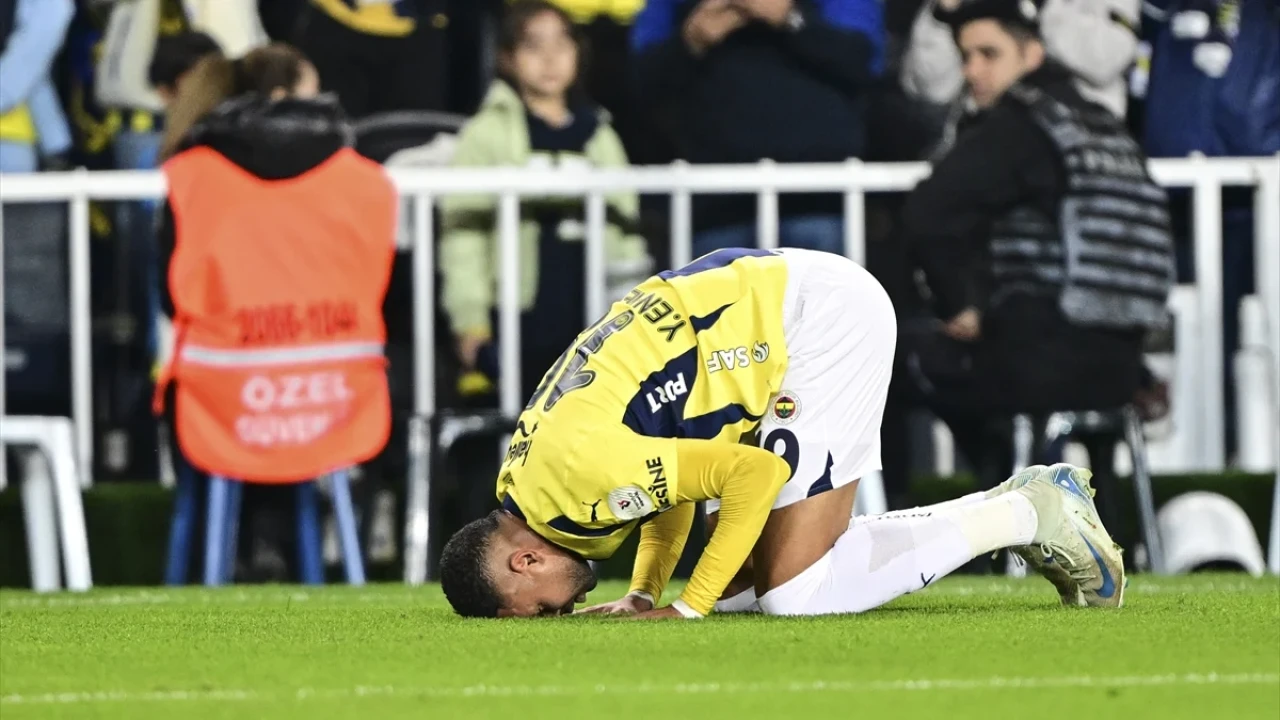 Youssef En-Nesyri,  Bodrum FK maçında  secdeye gitti!