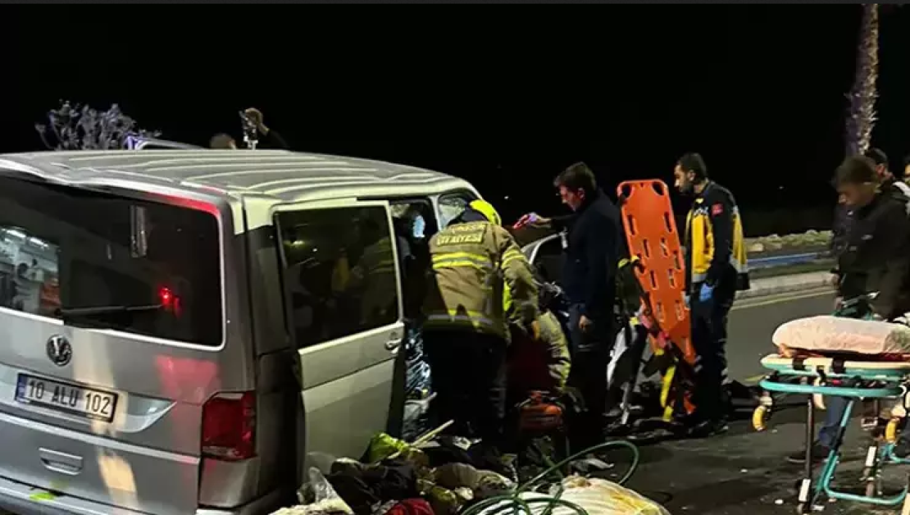 Balıkesir'de feci kaza! Mehmet Yıldırım  yaşamını yitirdi 4 kişi yaralı!