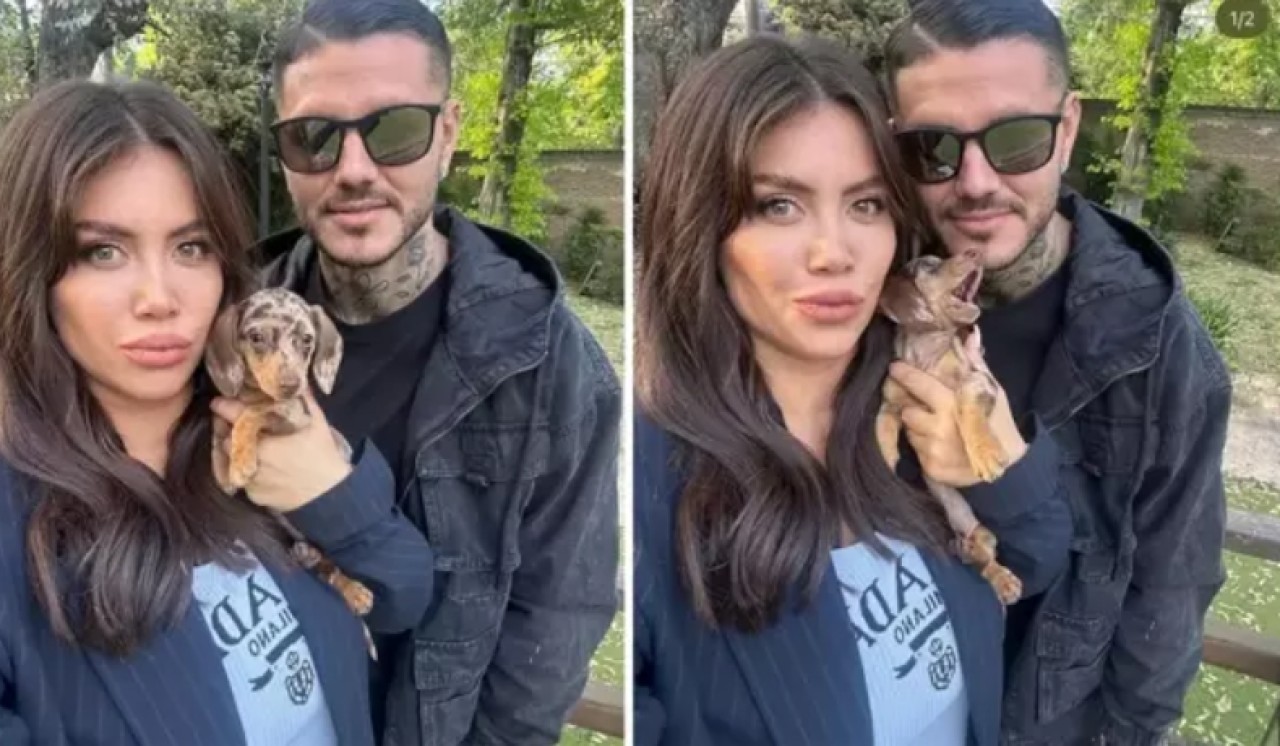 Wanda Nara ve Icardi'den aile pozu paylaşıldı