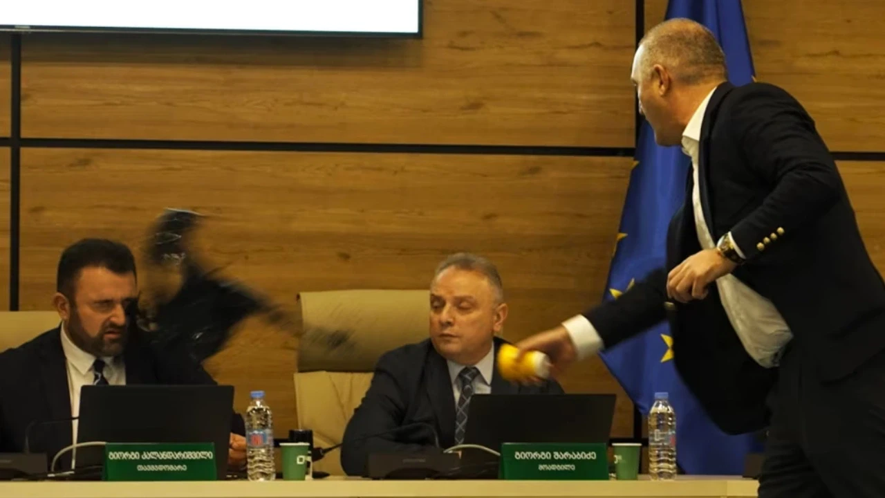 Gürcistan’da seçim gerginliği: Seçim Komisyonu Başkanı’na boyalı saldırı