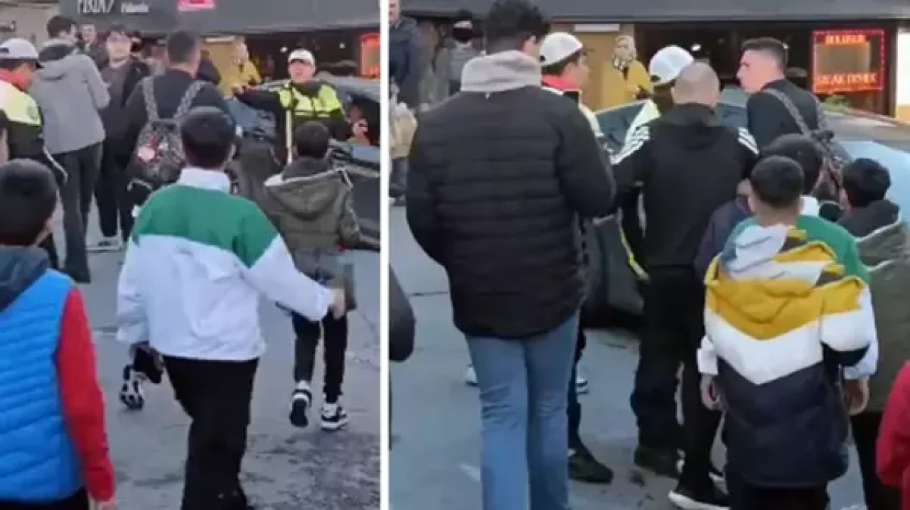 Eyüpspor kalecisi Berke Özer polislerle tartıştı