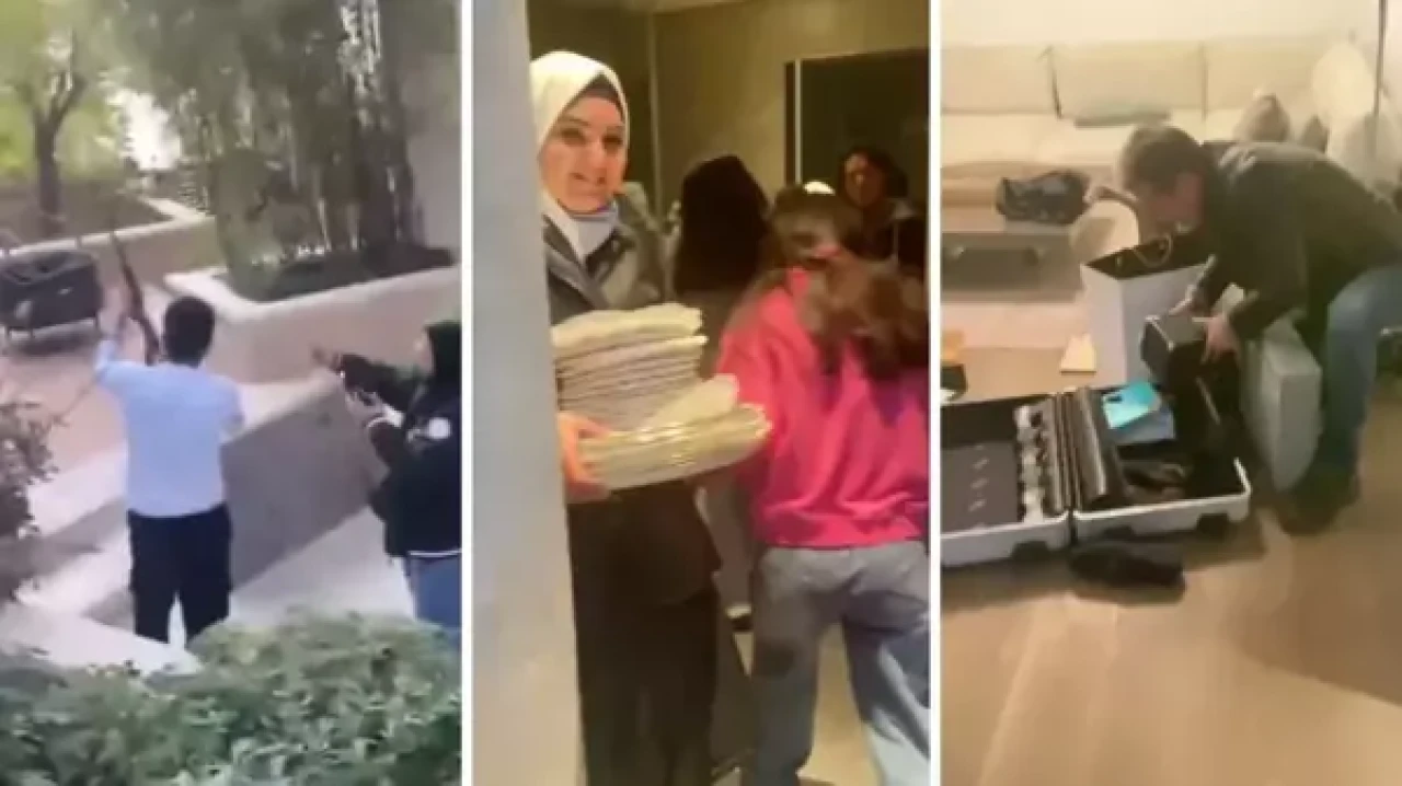 Suriye’de tarihi anlar: Esad’ın cumhurbaşkanlığı sarayı halk tarafından yağmalandı!