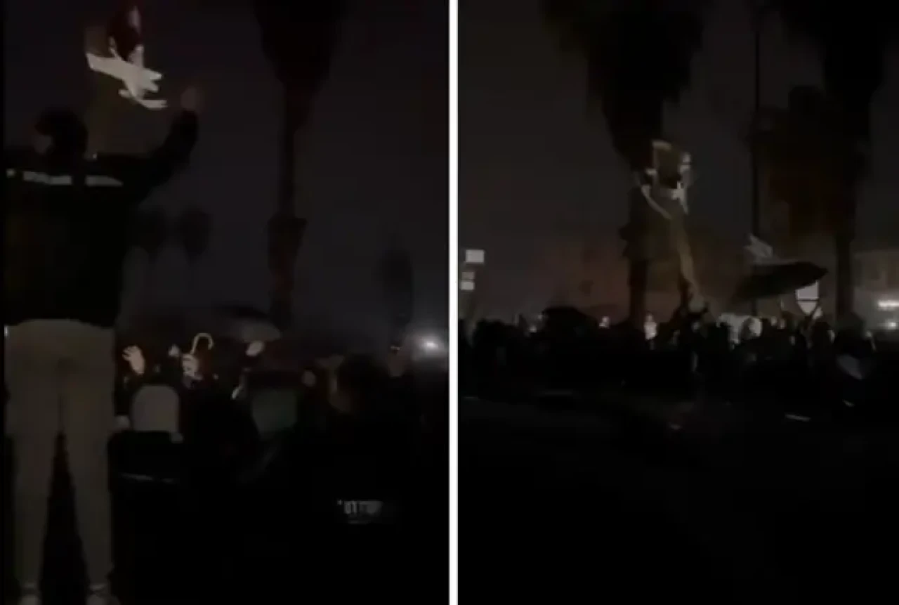 Suriye'de yılbaşı ağacı gerginliği: Hama'da protestolar!