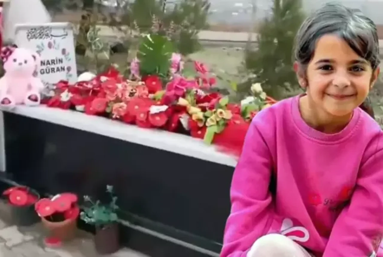 Narin'in mezarına koydukları çiçeklerin anlamı var! İşte detaylar