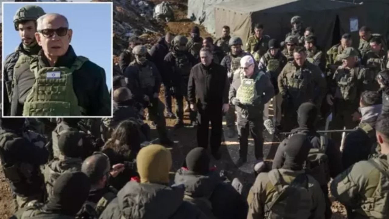 Bir ilk yaşandı: Netanyahu işgal mesajını Hermon Dağı'ndan verdi