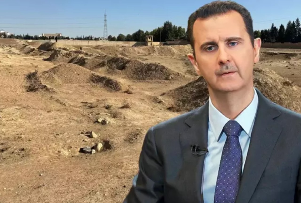 Suriye'de kadınların gömüldüğü toplu mezarlar bulundu