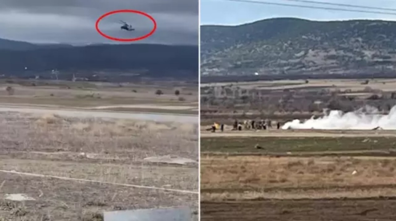 Isparta'da askeri helikopter düştü! 5 askerimiz şehit oldu