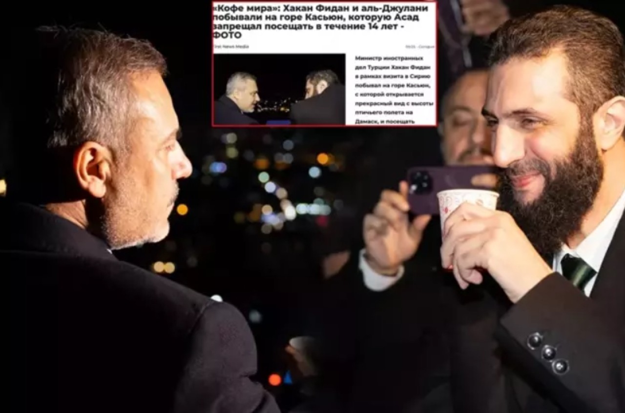 Fidan ve Şara'nın Şam'daki görüntüleri Rusya'da manşete düştü!