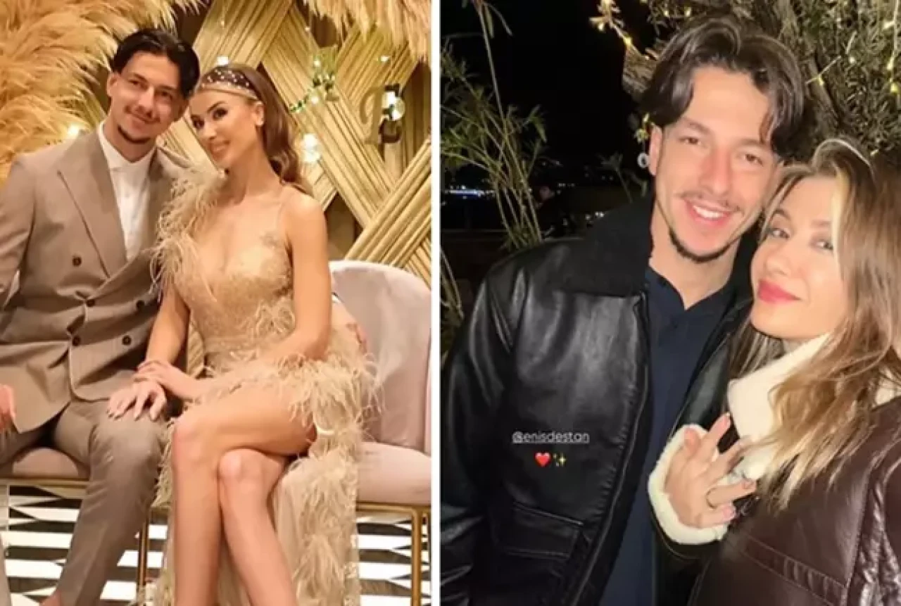 Trabzonspor'un yıldızı Enis Destan nişanlandı: Annesi geline demediğini bırakmadı