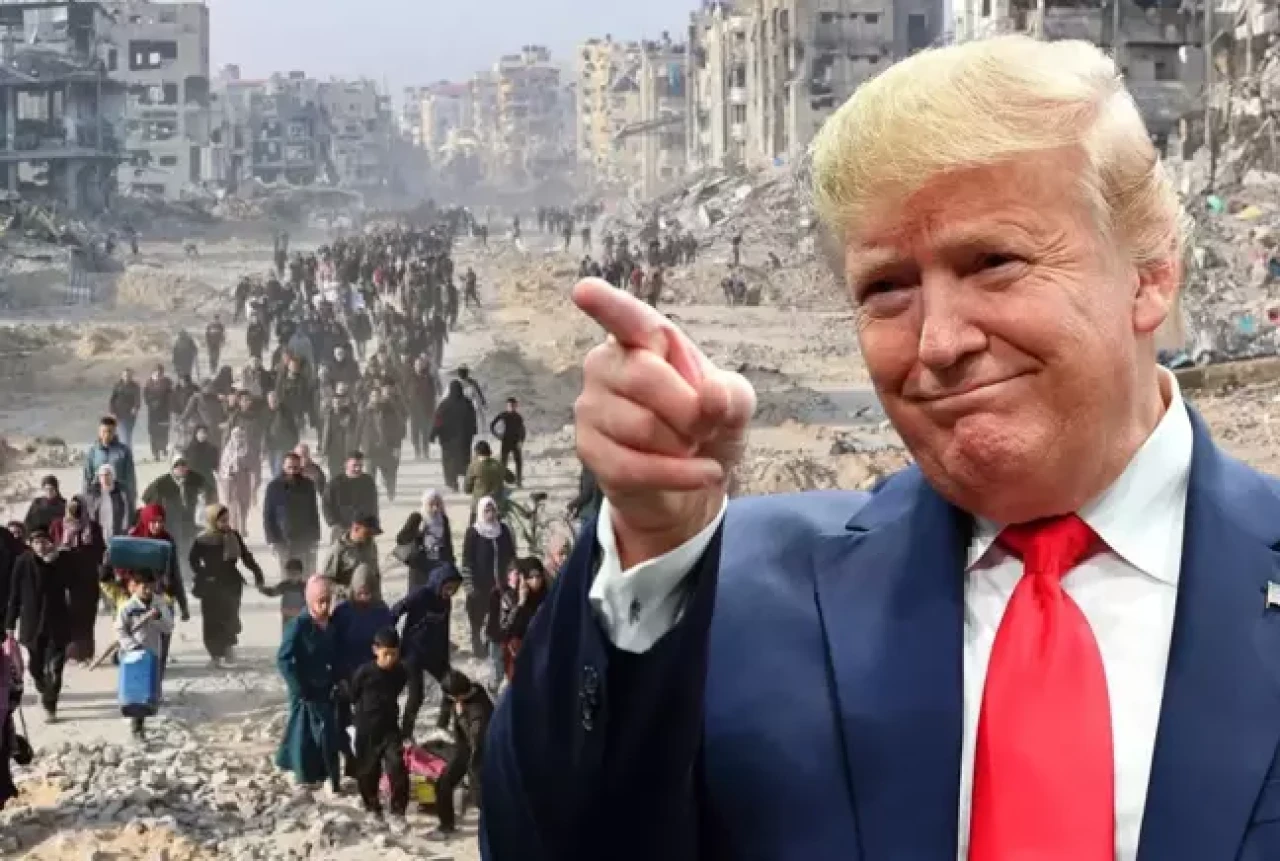 Donald Trump:"1 milyon Filistinli başka ülkelere yerleştirilmeli."