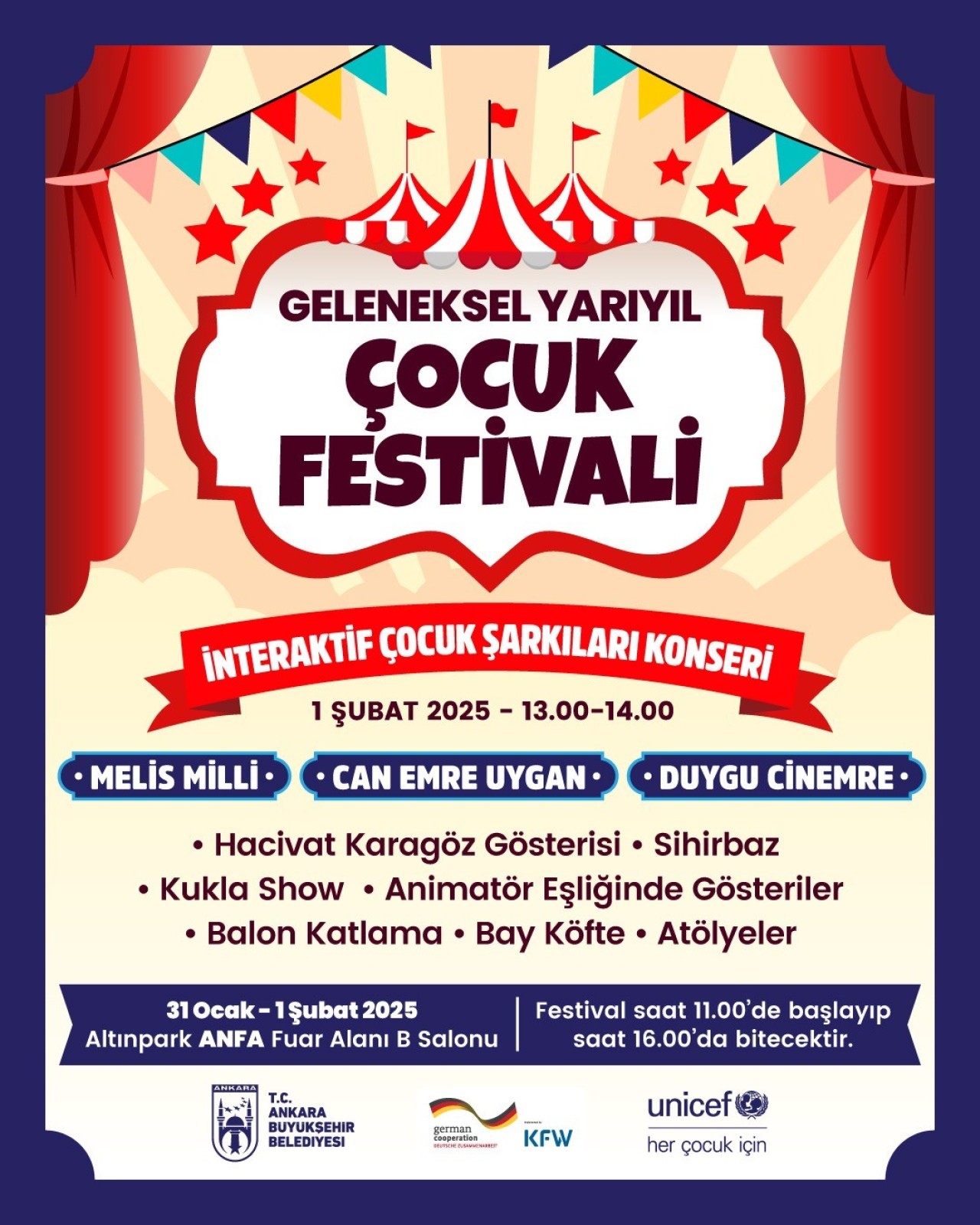 Ankara’da 4. Yarıyıl Çocuk Festivali Başlıyor!