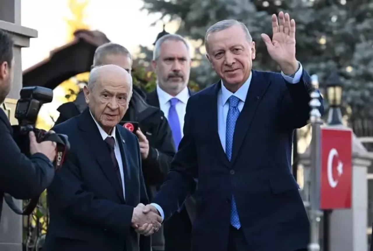 Cumhurbaşkanı Erdoğan ile Devlet Bahçeli arasındaki görüşme sona erdi