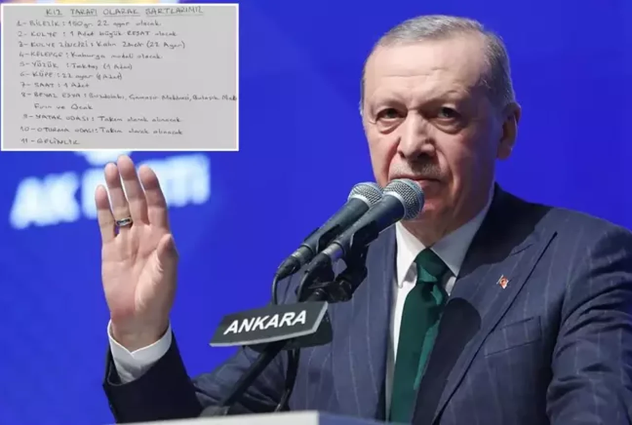 Erdoğan'dan evlenmeyi düşünenlerin önüne konan listelere sert sözler!