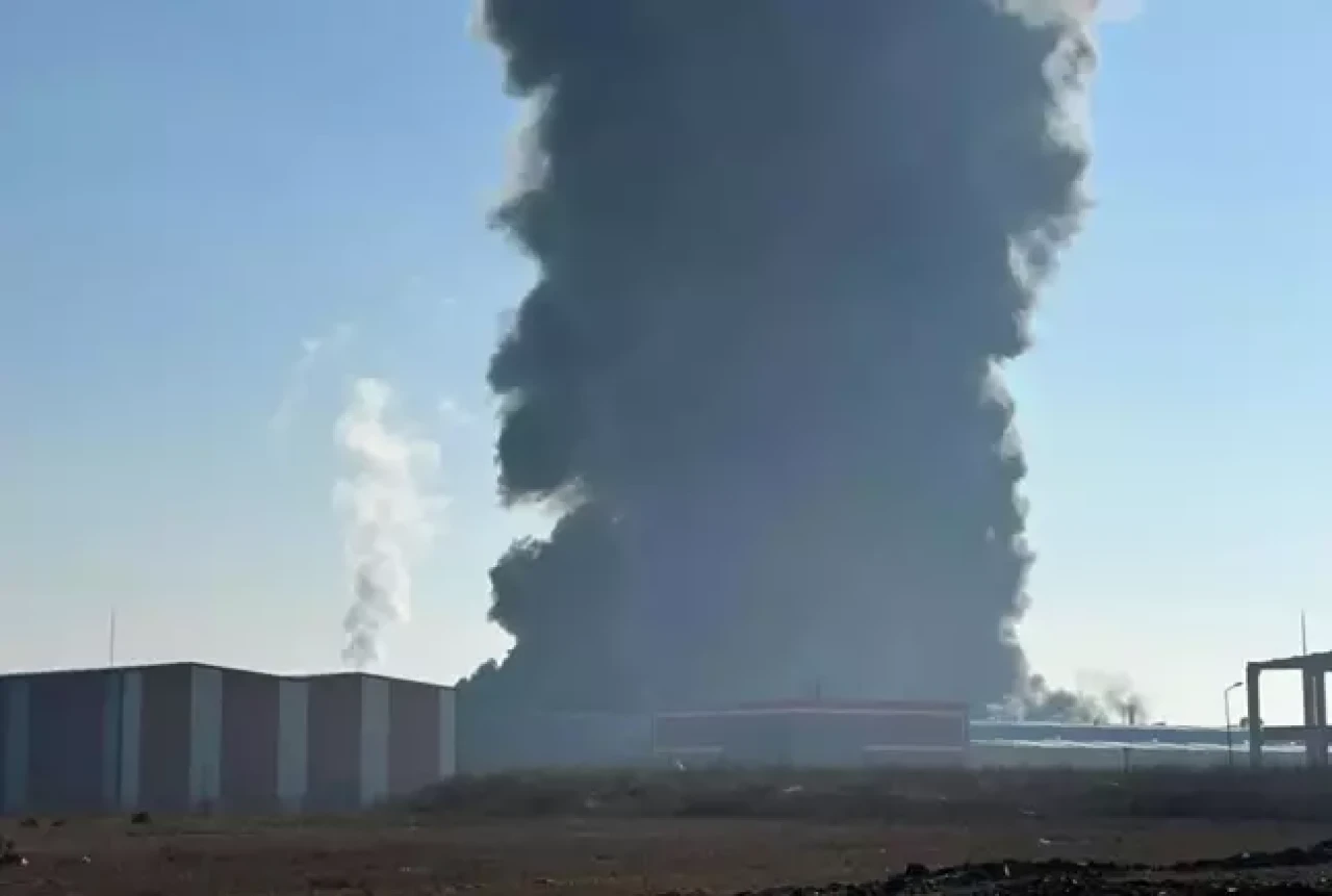 Kırklareli'nde dev fabrikada yangın!