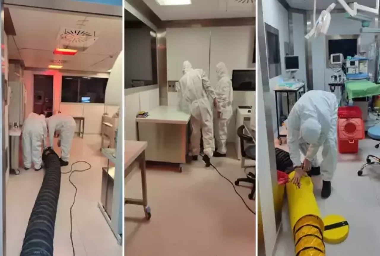 Sivas’ta hastanede patlama: Kimyasal gaz paniği!