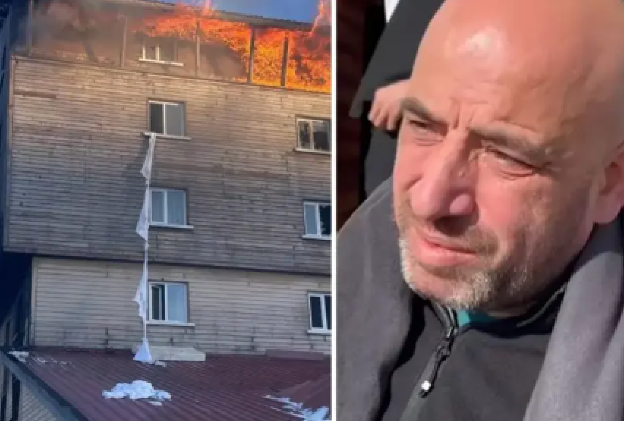 Çarşafları birbirine bağlayarak çocuklarını kurtaran vatandaş konuştu