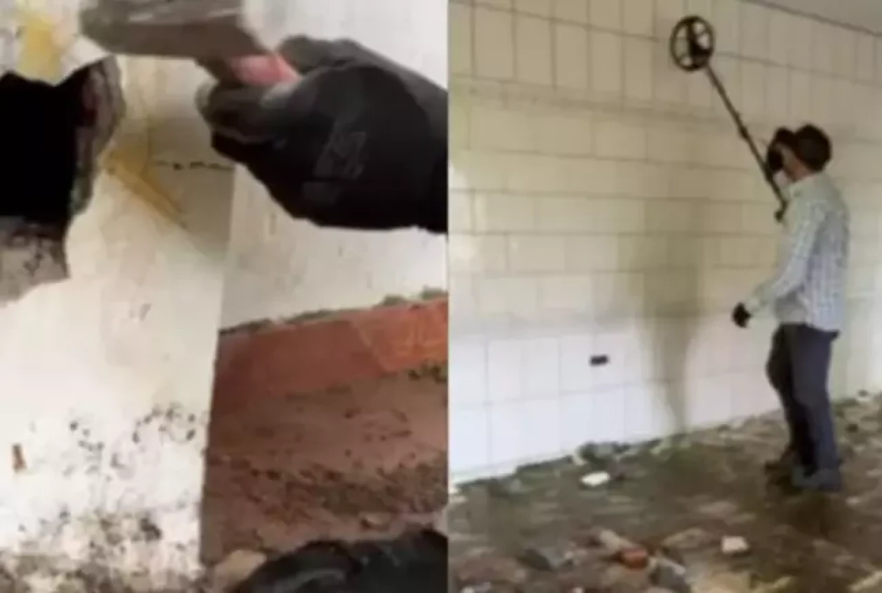 Terk edilmiş evde gizli hazine keşfi!