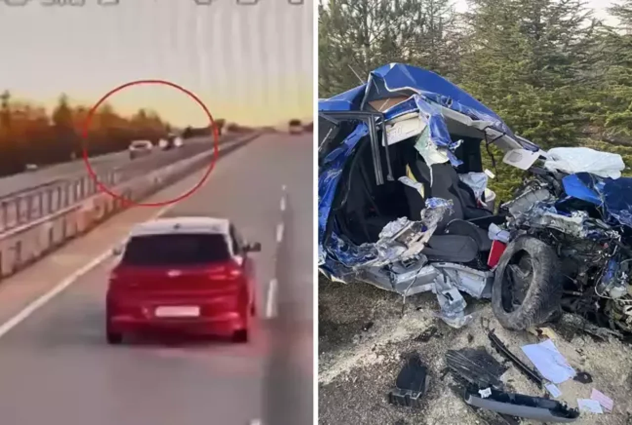 Eskişehir'de ters yönde feci kaza