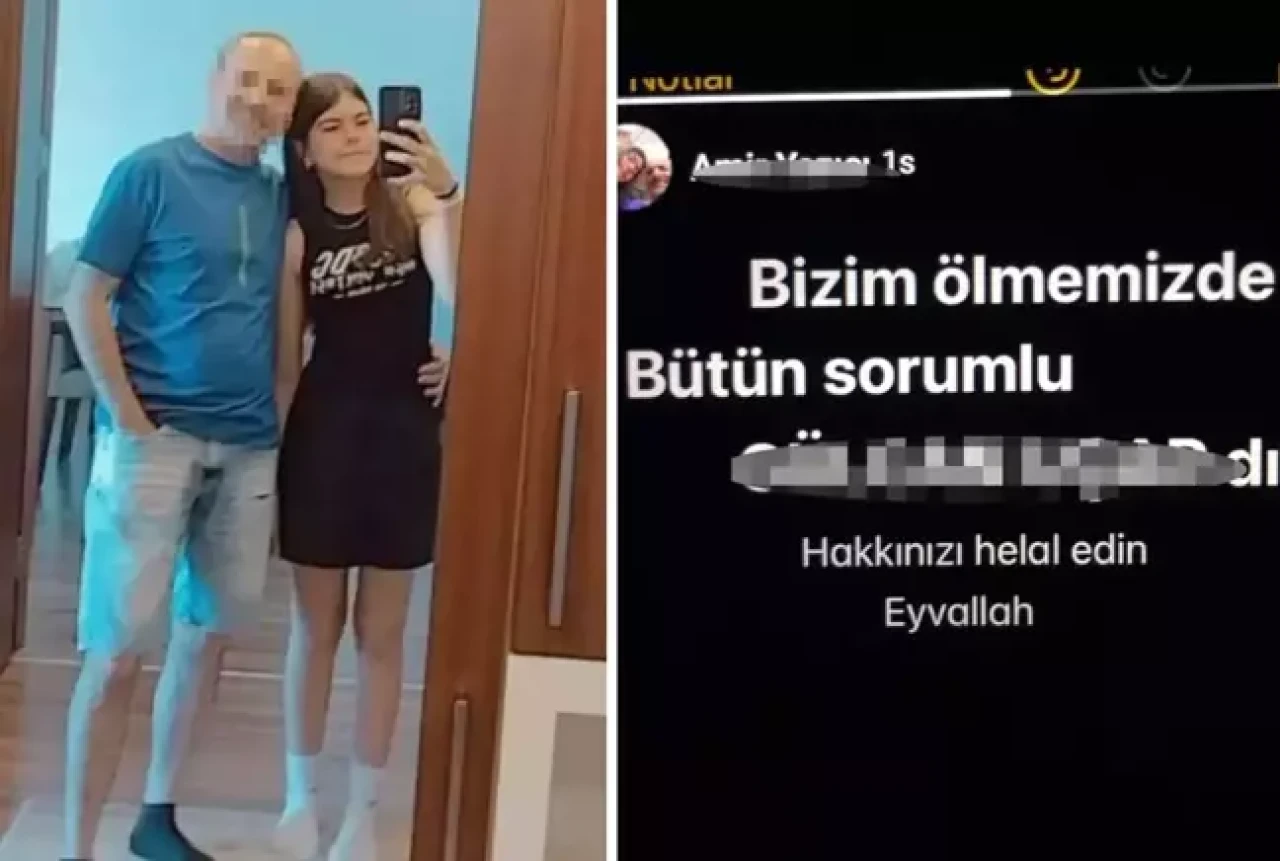 "Ölümümüzden o sorumludur" paylaşımı yapan baba kanlar içinde,  kızı ise ölü bulundu