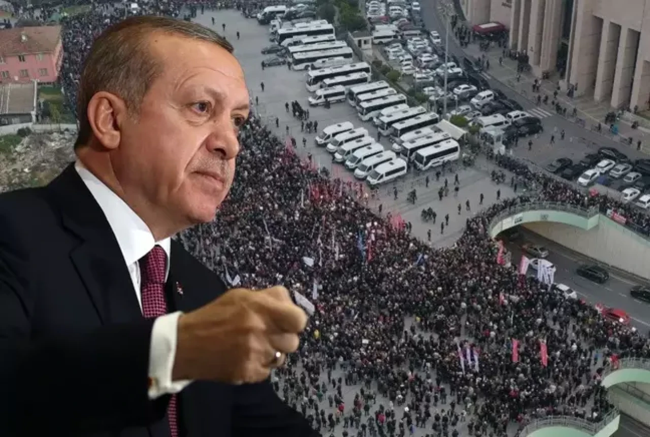 Cumhurbaşkanı Erdoğan'dan Adliye önünde atılan slogana sert tepki!