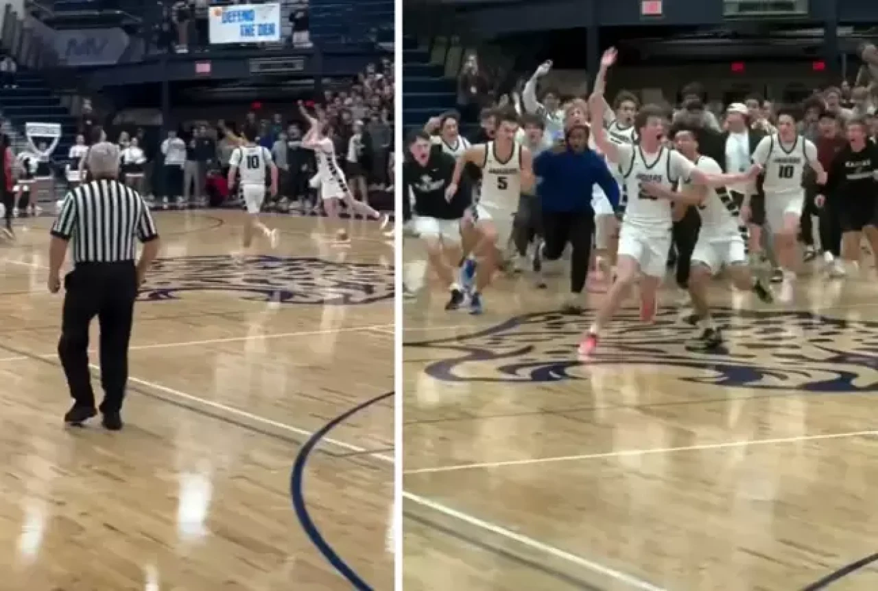 ABD’de okullar arası Basketbol Şampiyonası son saniye üçlüğüyle bitti!